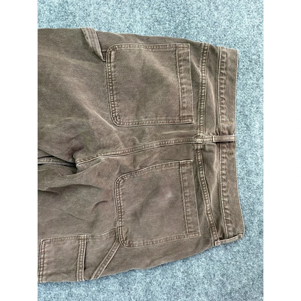 Abercrombie & Fitch Jeans Mens 32x30 Brown Denim Doule Knee Baggy